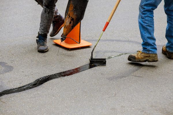 Parking Lot Crack Sealing in Woodinville